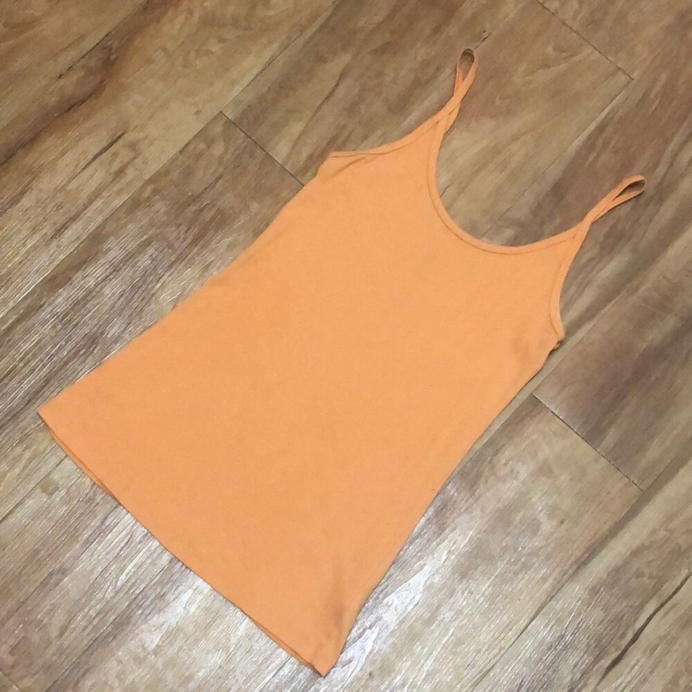 GAP Orange Spaghetti Strap Tank Top Size Small